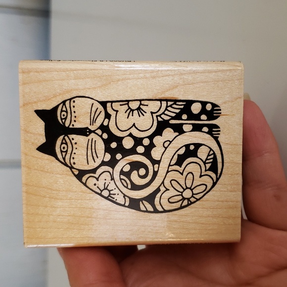 Laurel Burch Cat Stamp LB Flowering Feline - Picture 9 of 9